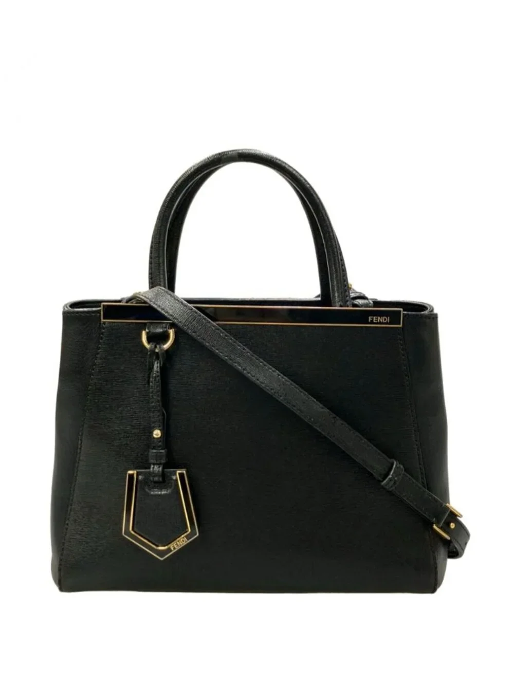 Fendi 2-Way Shoulder Bag Crossbody Leather